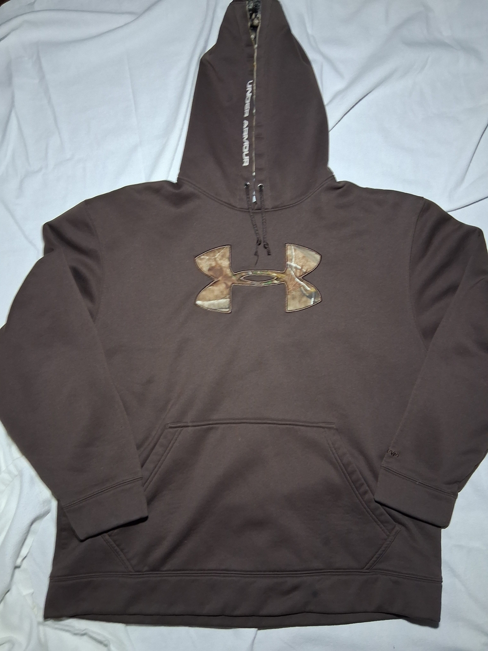 Under Armour Brown Hoodie with Camo Logo